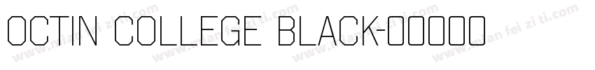 Octin College Black字体转换